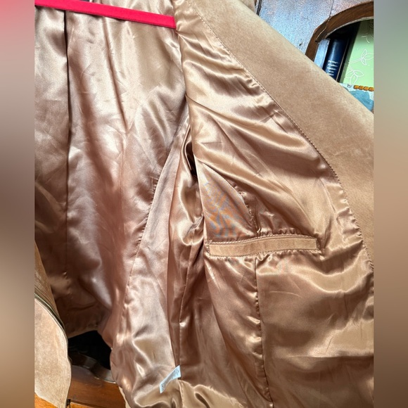 vintage Dennis Basso genuine leather suede Motorcycle jacket XL - Picture 6 of 11